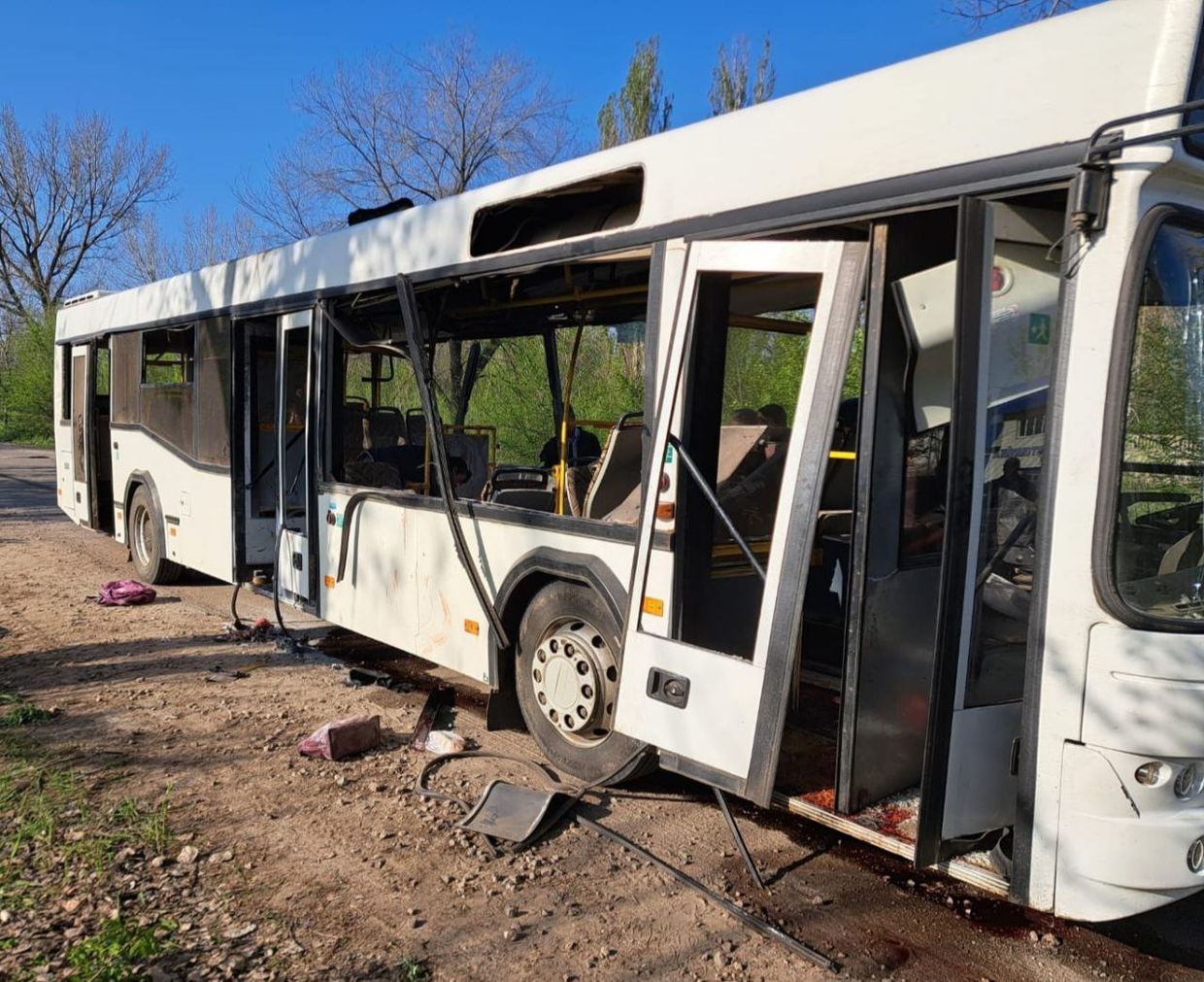 Russian Drone Strike Kills Civilians on Bus in Ukraine's Sumy Region