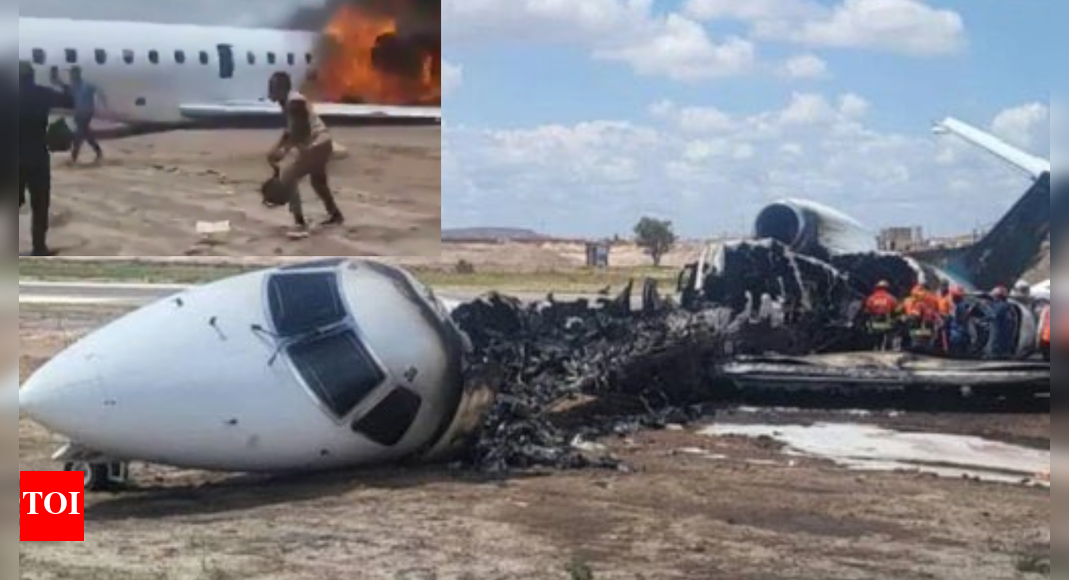 Congo Minister's Plane Skids, Bursts into Flames at Kolwezi Airport; All 21 Onboard Miraculously Safe