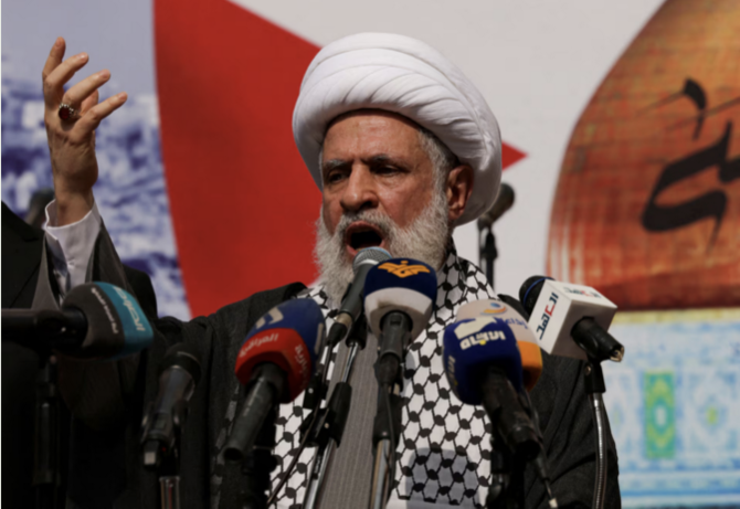 Hezbollah Stands with Iran Against Israel, Says Naim Qassem