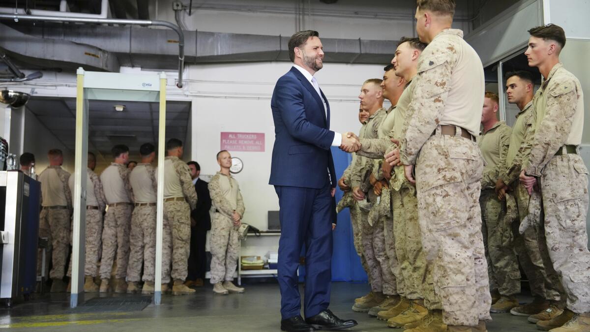 JD Vance Visits Los Angeles, Criticizes Newsom, Bass & Padilla - LA Times