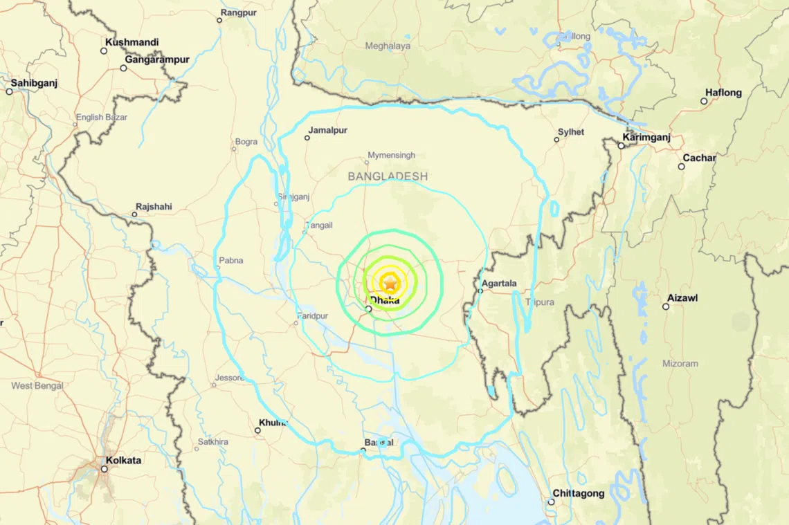 5.7 Magnitude Earthquake Jolts Bangladesh Near Dhaka; No Damage Reported, Tremors Felt in India