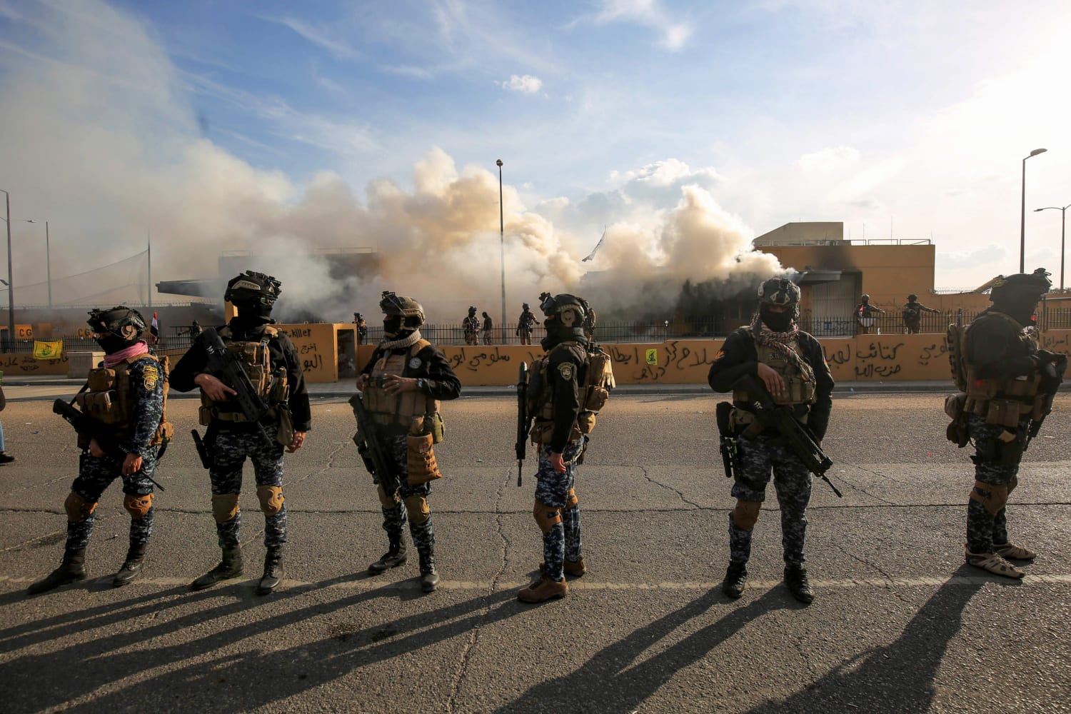 Iraqi Security Forces Deploy Outside U.S. Embassy in Baghdad