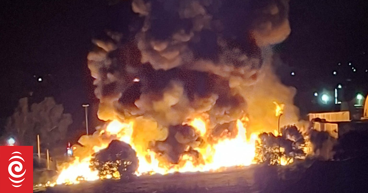Waiuku Recycling Plant Fire: Arson Suspected in Massive Blaze Engulfing Plastic & Shipping Containers in Auckland