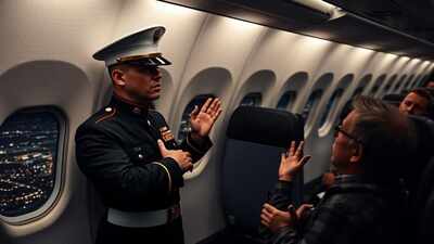 Hero Marine Tackles Passenger on ANA Flight, Prevents Emergency Exit Opening
