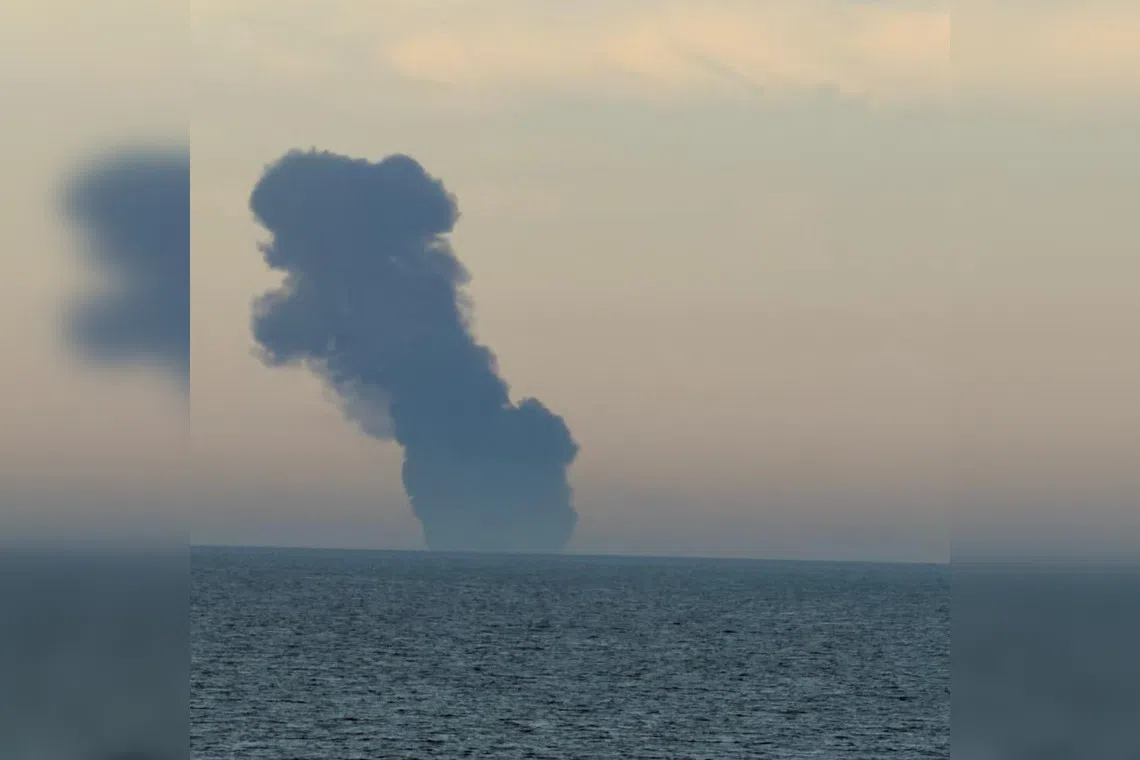 Tanker Kairos Suffers Black Sea Blast & Fire North of Turkey's Bosphorus; Mine Suspected, Rescue Efforts Launched