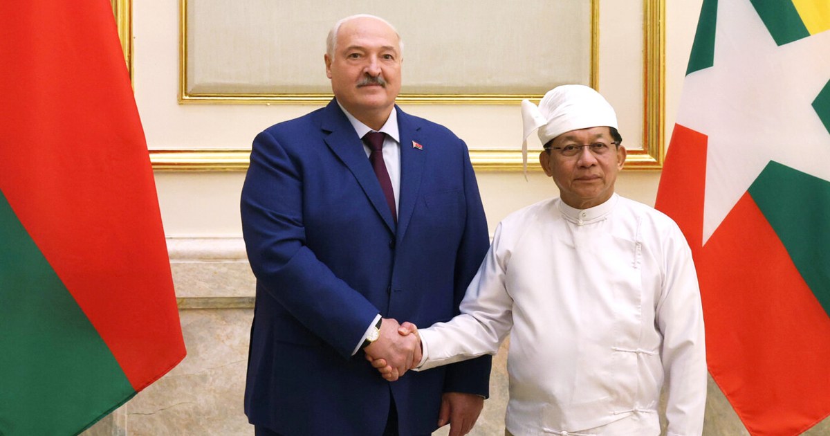 Belarusian President Lukashenko Visits Myanmar Military Regime, Backs Disputed Election Amidst Civil War