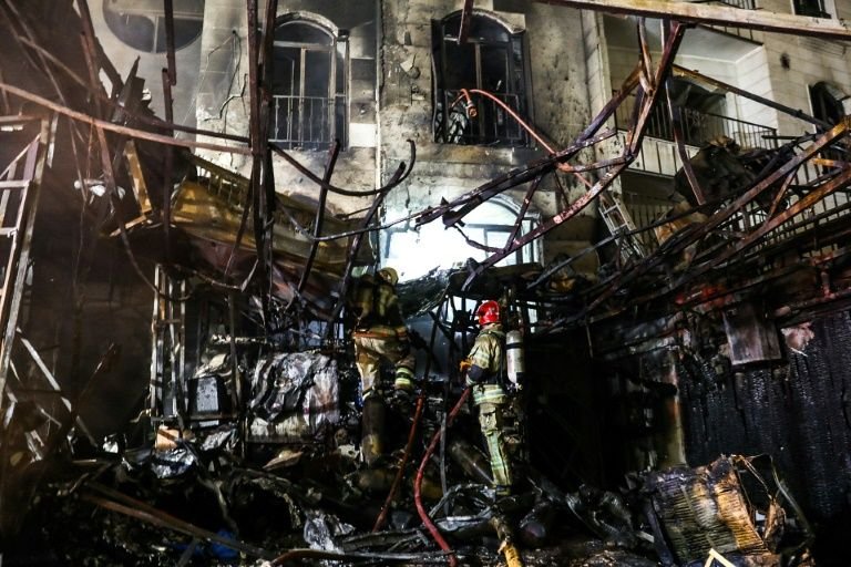 Hospital in Tehran shows heavy damage