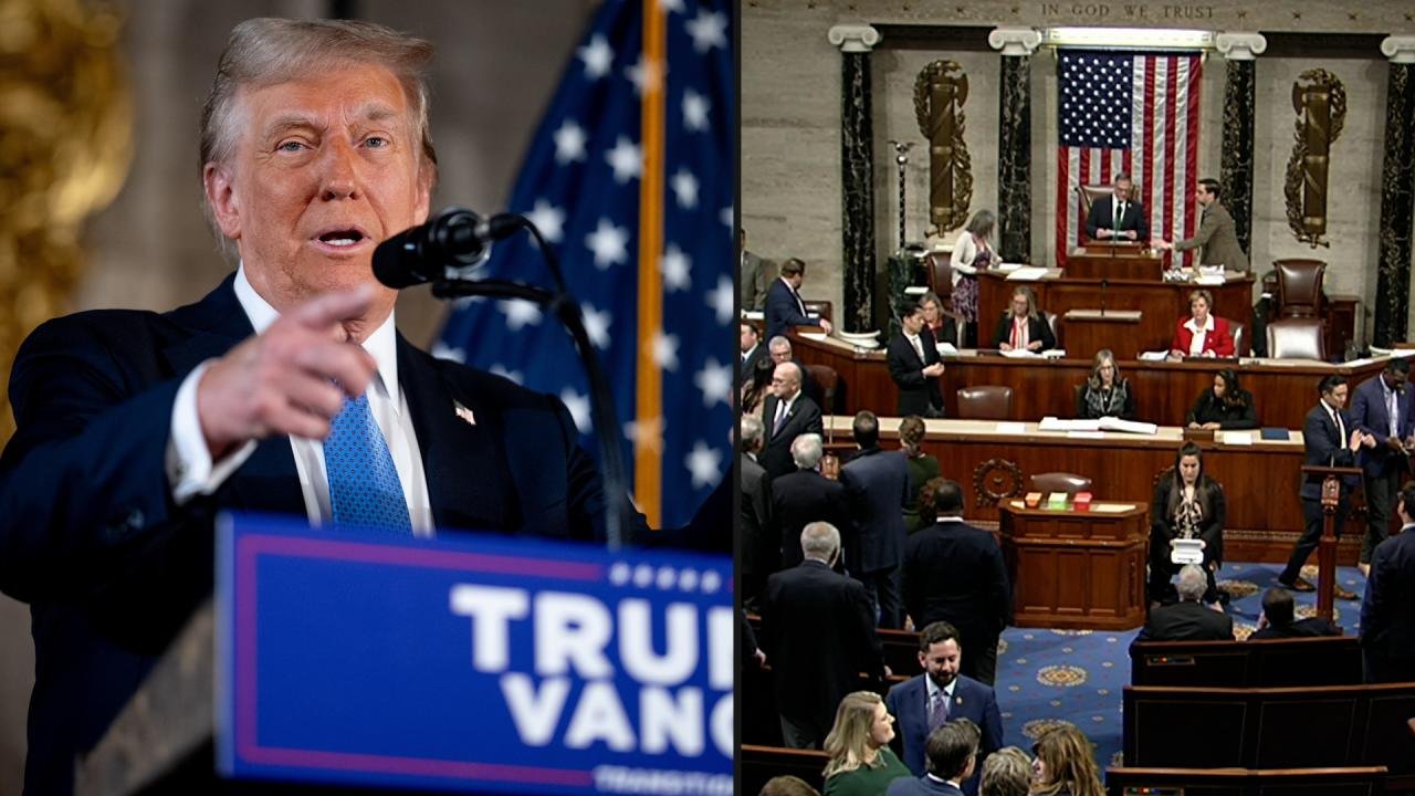 House begins votes to end government shutdown as Trump meets Colombian president