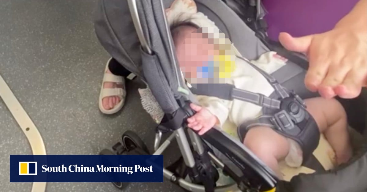 Hong Kong man arrested after slapping baby on train