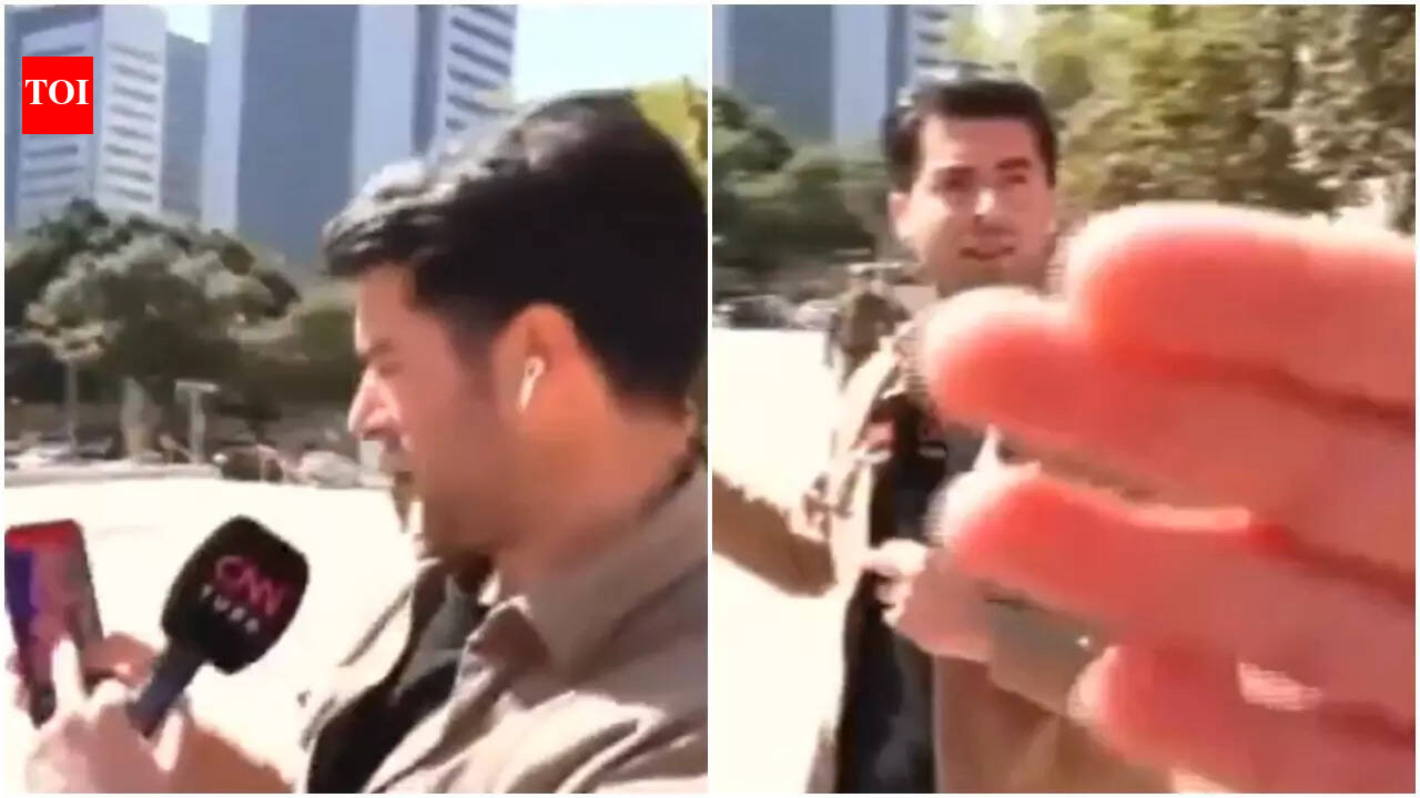 CNN Turk crew detained live on air in Tel Aviv after Iranian missile strike