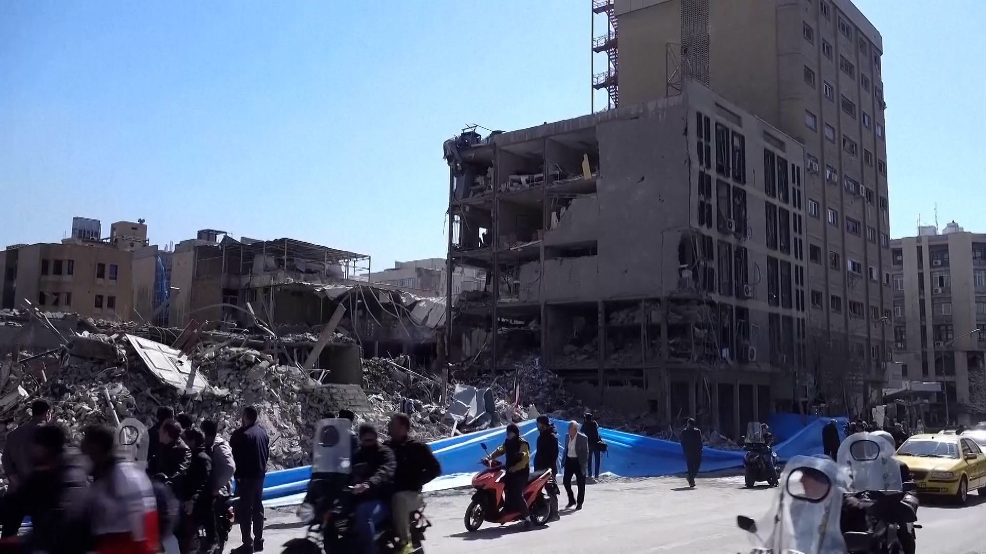 Iran Shows Destroyed Government Buildings After US-Israeli Strikes