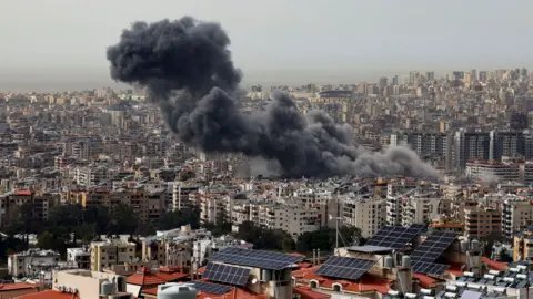 Israel's evacuation order for Beirut's southern suburbs sparks panic - BBC