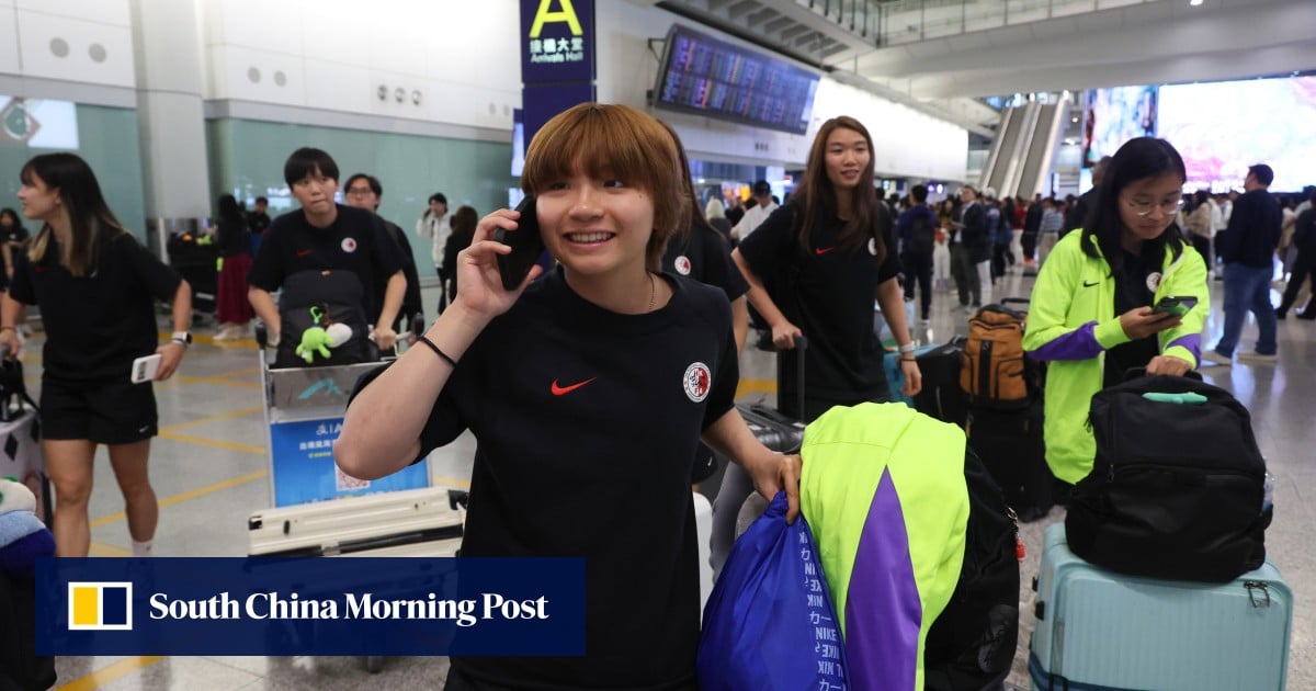 Hong Kong women’s football team returns home after anxious wait in Dubai