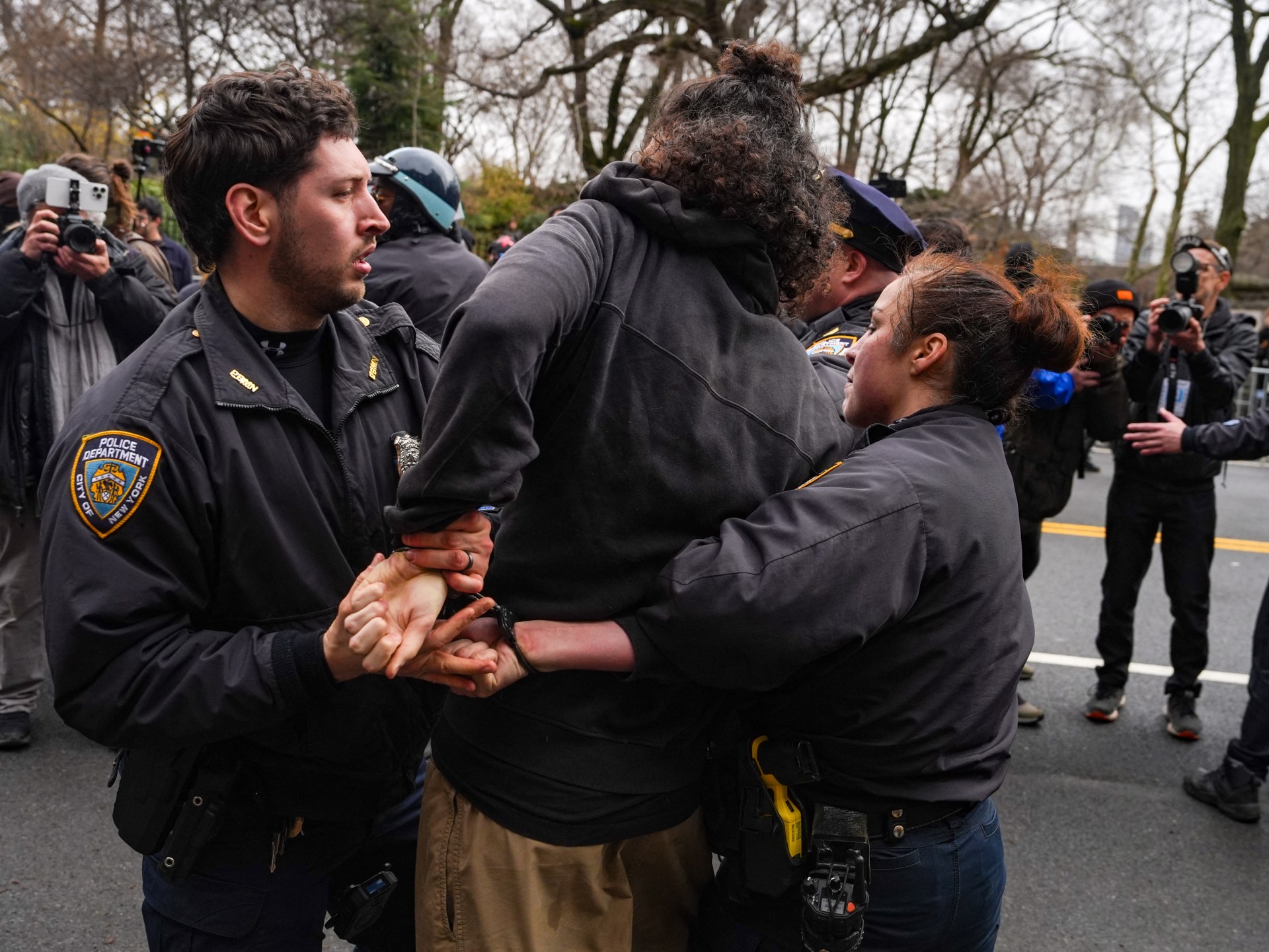 Explosive device thrown at protest outside NYC Mayor Mamdani's home