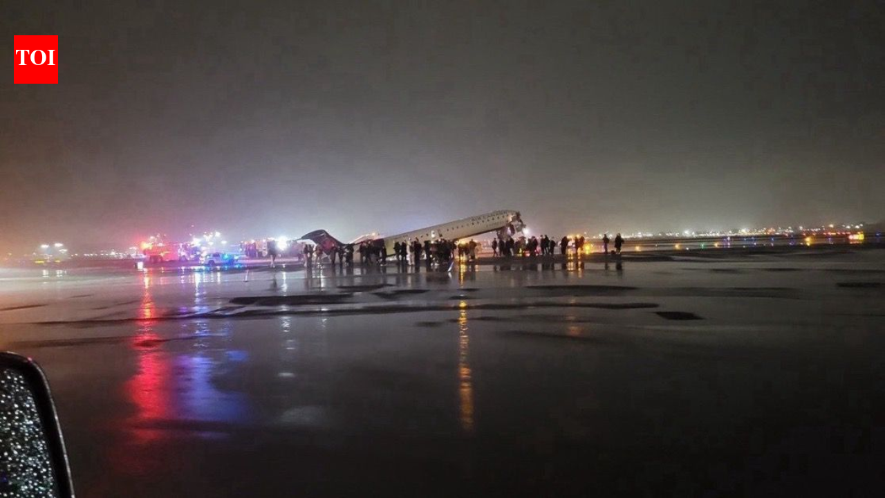 Air Canada Express Plane Collides with Fire Truck at New York's LaGuardia Airport