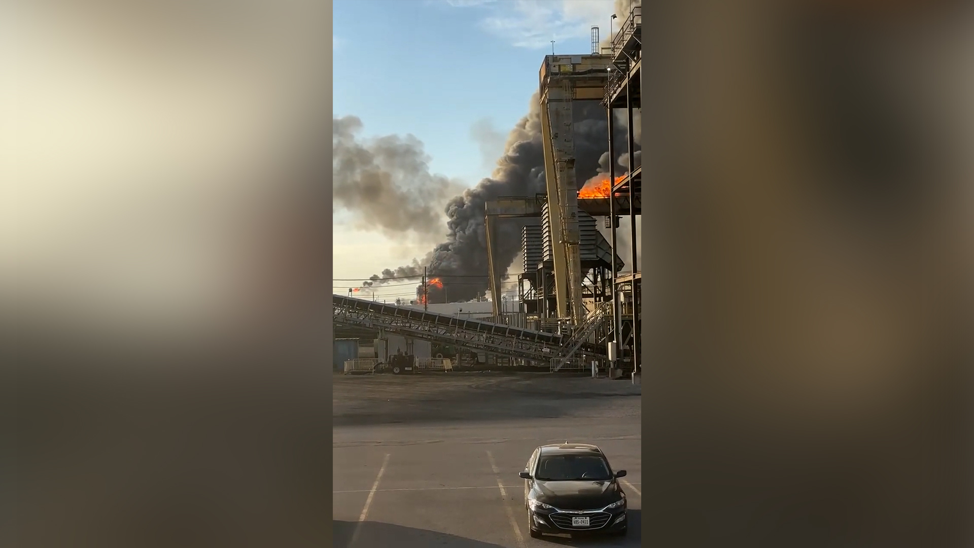 Texas Oil Refinery Explosion: Firefighters Battle Flares