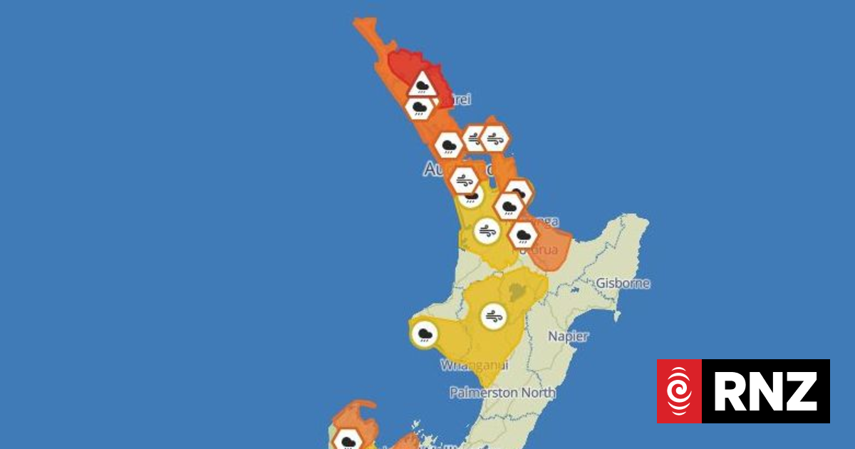 Red Warnings as 320mm of Rain Expected in North Island