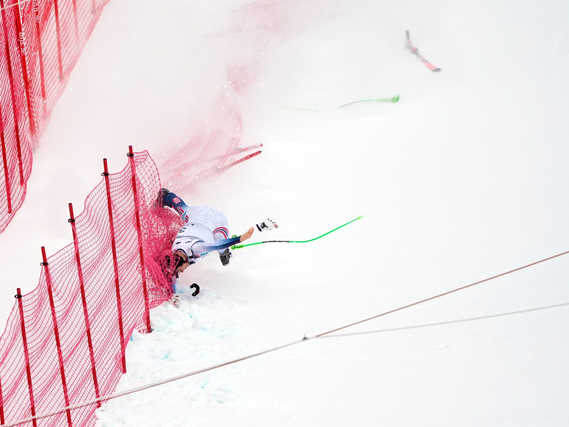 Marte Monsen crash in Swiss race sparks safety concerns